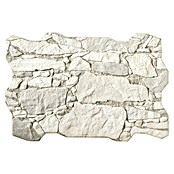 Revestimiento de pared Wall Rock (40 x 60 cm, Blanco, Efecto piedra)
