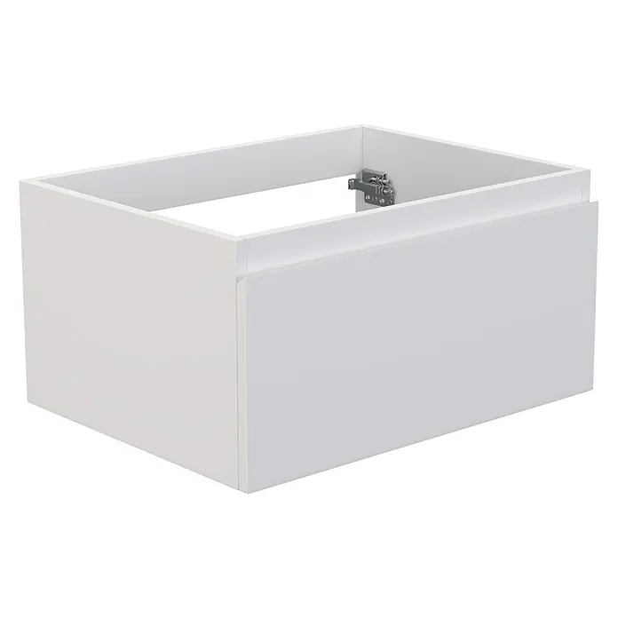 Camargue Espacio Waschtischunterschrank - 60 x 46 x 30 cm, Gama weiß matt - Weißer Unterschrank mit Schublade für Badezimmer oder Küche. Schlichtes Design für moderne Innenräume mit leichtgängiger Schubladenfunktion.