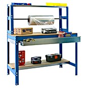 Simonrack Simonwork Werkbank (L x H: 76 x 144,5 cm, Breite: 91 cm, Traglast: 400 kg, Blau)