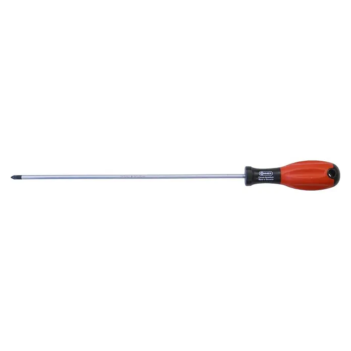 Connex Destornillador COX352021 - PH 1, Longitud de la hoja: 250 mm - Un destornillador Phillips rojo de Connex, una herramienta indispensable para trabajos de atornillado. Perfecto para aficionados al bricolaje.
