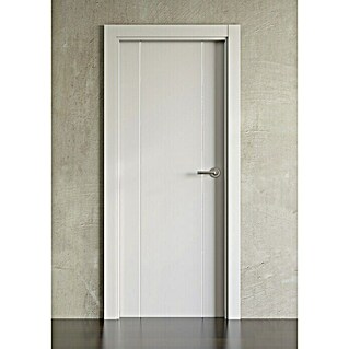 PortStylo Pack puerta de interior Natal (82,5 x 203 cm, Izquierda, Blanco lacado, Maciza aligerada)
