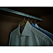 Jocca Barra para ropa con luz y sensor (L x An x Al: 56,8 x 1 x 4,7 cm, Plateado, Armarios para ropa)
