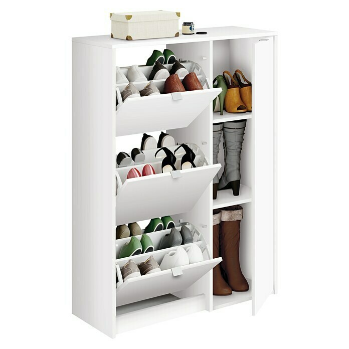 Zapatero portátil de 6 niveles, 36 pares de cubos de plástico, estantes de  torre de almacenamiento para almacenamiento de zapatos, zapatero para