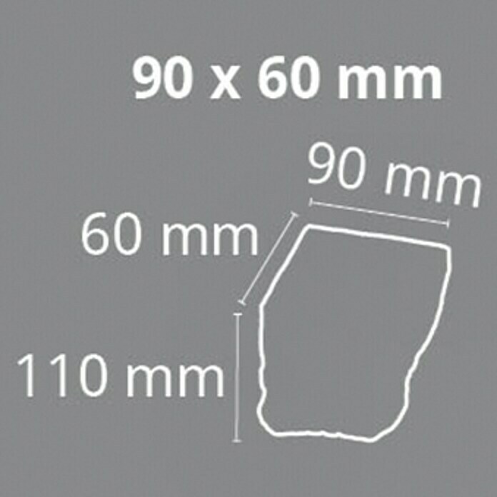 Dekoelement (Konsole, Dunkelbraun, 6 x 9 x 11 cm)