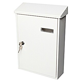 Portaferm Wandbriefkasten PF 33 (L x B x H: 9,2 x 27 x 37 cm, Weiß, Stahl)