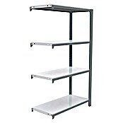 Simonrack Simonoffice Estantería metálica Offliclick Metal Adicional (L x An x Al: 30 x 90 x 150 cm, Capacidad de carga: 200 kg/balda, Número de baldas: 4 ud., Gris)
