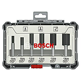 Bosch Set de fresas (6 pzs., Diámetro vástago: 8 mm)