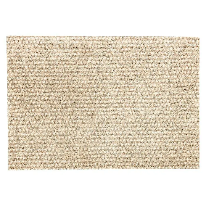 SCHÖNER WOHNEN-Kollektion Fußmatte Punkte - Beige, 50 x 70 cm - Detailansicht einer hellbraunen Fußmatte mit einer feinen, texturierten Oberfläche. Ideal für Eingangsbereiche.