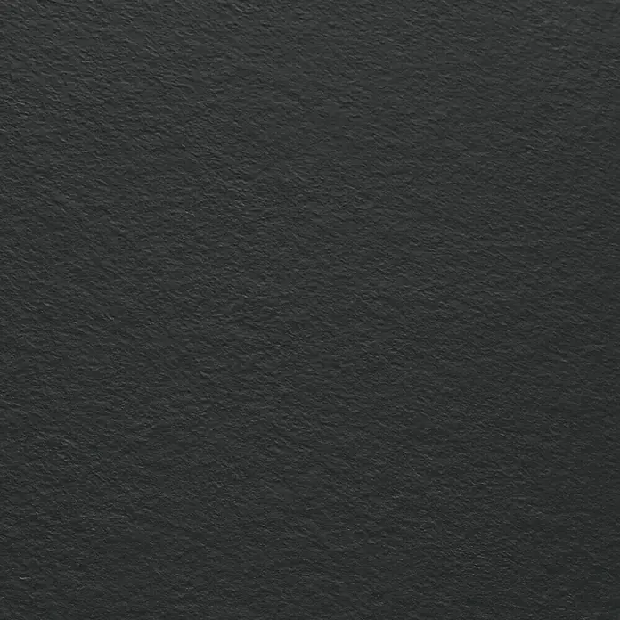 Camargue Manhattan Duschwanne - L x B: 160 x 80 cm, Schwarz - Nahaufnahme einer eleganten, schwarzen Schieferplatte, ideal als edler Hintergrund oder für Produktpräsentationen.