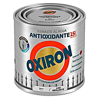 Oxiron Esmalte para metal Antioxidante Eco (Blanco, 250 ml, Brillante)