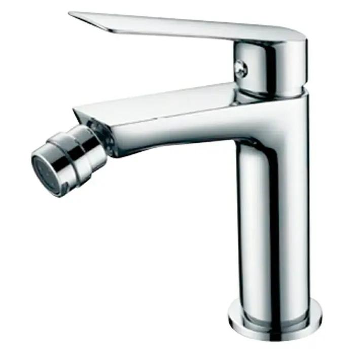 Imex Luxor Grifo monomando de bidé - Cromo - Un grifo de bidé cromado moderno y brillante con un diseño elegante. El grifo es adecuado para el baño.