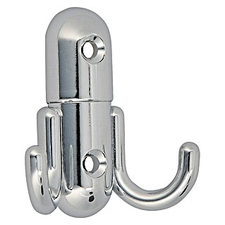 Siro Garderobna kljuka (1 kos, Do x Š x V: 5,6 x 6 x 2,3 cm, Krom)