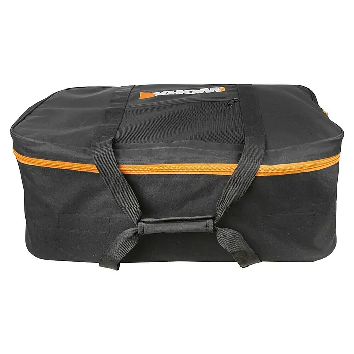 Worx Landroid Aufbewahrungstasche WA0197 -  - Schwarze Worx Werkzeugtasche mit orangefarbenen Akzenten und Tragegriffen für den einfachen Transport von Werkzeugen und Zubehör.