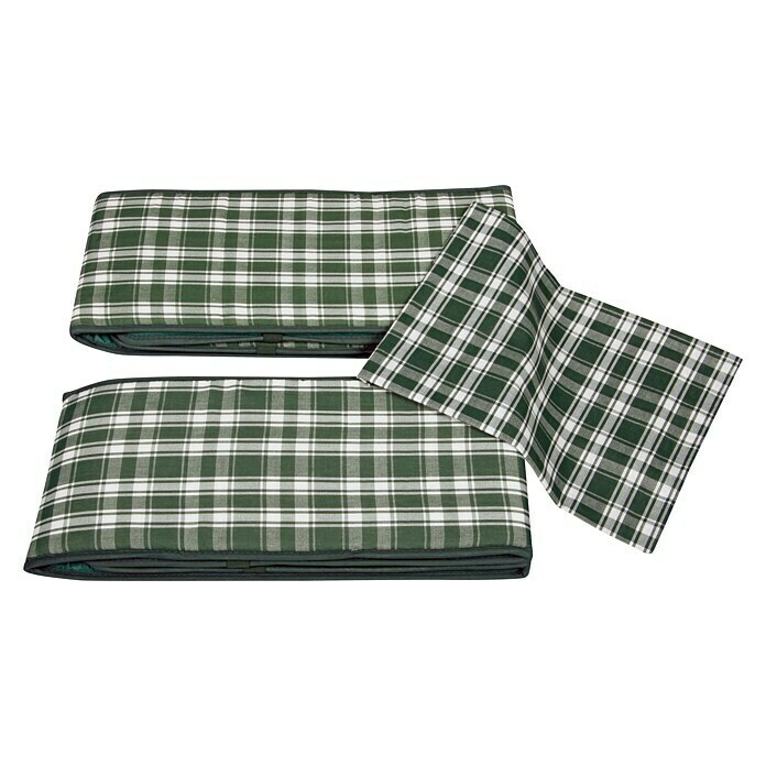 Doppler Set jastuka za pivksu garnituru (Bijelo / zeleno, Karirano)