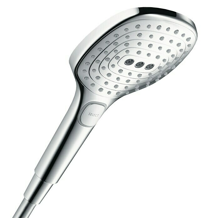 Hansgrohe Handbrause Raindance Select E 120Anzahl Funktionen: 3 Stk., Durchmesser: 12 cm, Chrom Front View