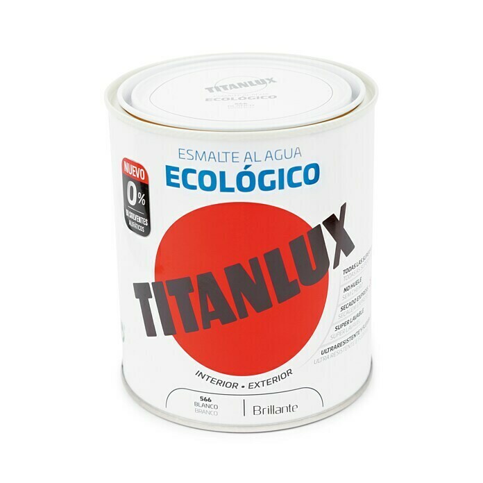 Titanlux Esmalte de color Eco (Blanco, 250 ml, Brillante)
