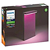 Philips Hue Sobremuro exterior LED Nyro (1 luz, 13,5 W, Color de luz: RGBW, IP44, Negro)