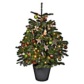 Geli Pflanztopf Napoli (40 cm, Anthrazit, Gerillt)