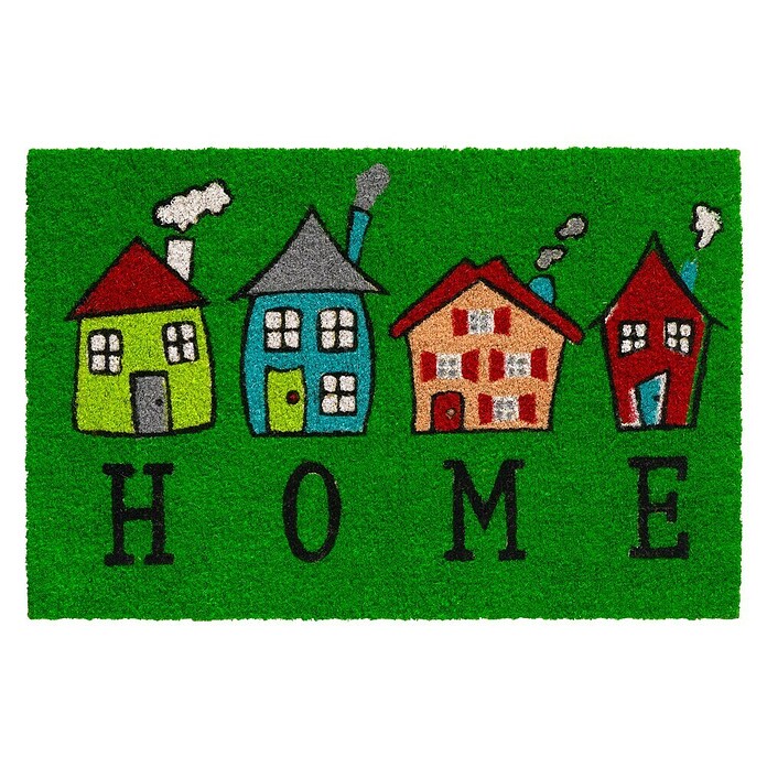 Predpražnik Ruco Print  (40 x 60 cm, Zelene barve, Material površine preproge: 100 % Kokos, Home 4 Houses) | 6660 - Fussmatten Schmutzmatten | HEDC - Läufer,Stufenmatten,Fußmatten | HED - Bodenbeläge | HE - Bodenbeläge | H - Innendeko/Farben | BAUHAUS