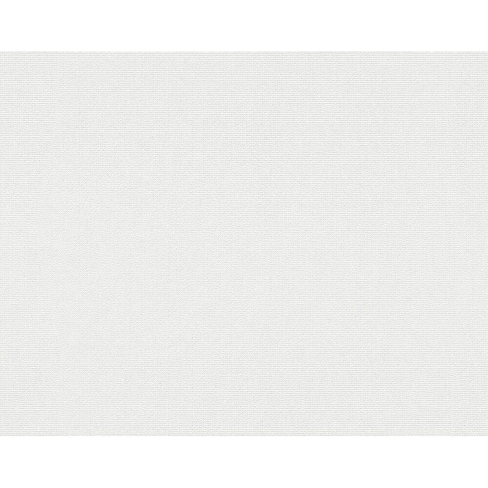 Atlantis Design Vliestapete Gewebestruktur (Weiß, Uni, 10,05 x 0,53 m)