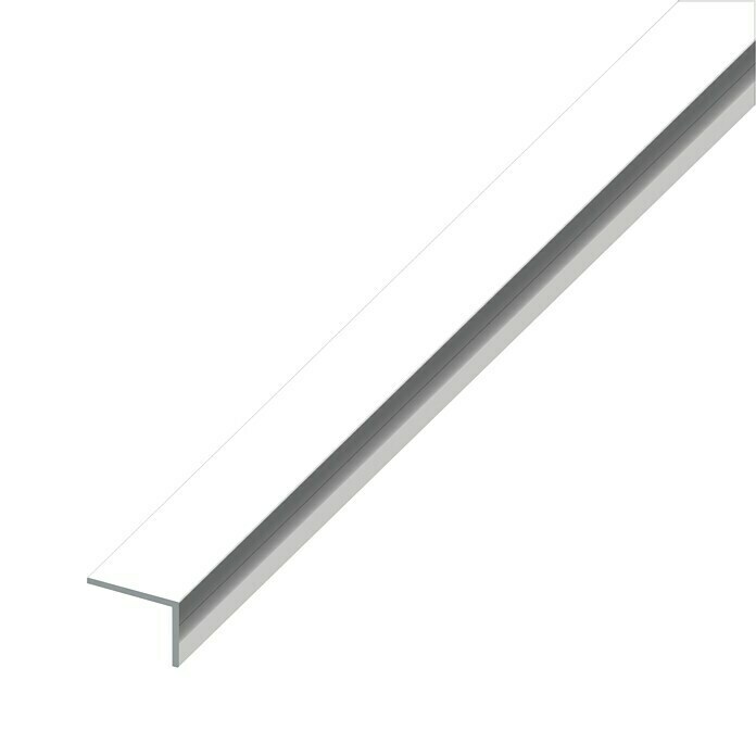 Kantoflex Winkelprofil (2.500 x 10 x 20 mm, Aluminium, Eloxiert, Chrom-Optik, Stärke: 1,5 mm)