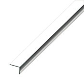 Kantoflex Winkelprofil (2.500 x 25 x 20 mm, Aluminium, Eloxiert, Chrom-Optik, Stärke: 1 mm)