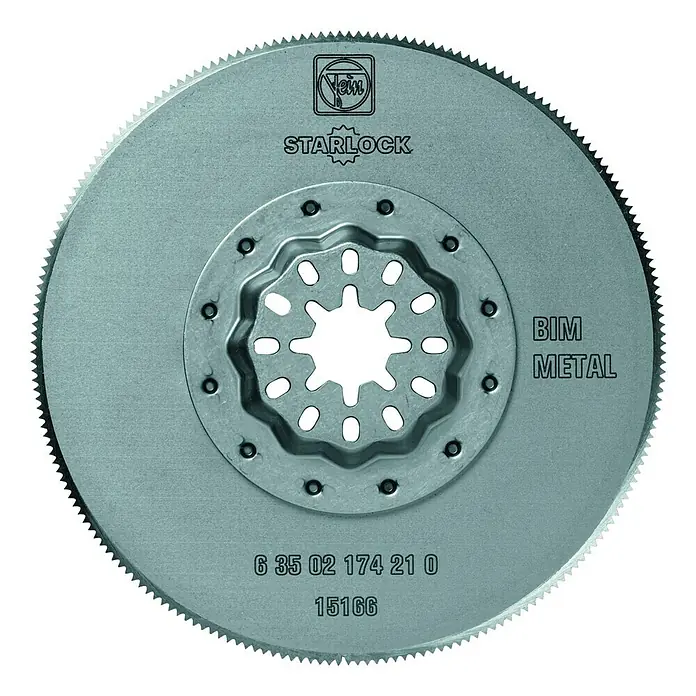 Fein Starlock Hoja de sierra bimetálica - Diámetro: 85 mm, 5 ud. - Hoja de sierra Fein Starlock BIM Metal: Corte preciso en metal. Accesorio duradero para aplicaciones profesionales.