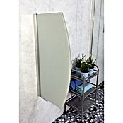 GEO Urinal-Trennwand Radius 10 (50 x 90 cm, Glas, Weiß)