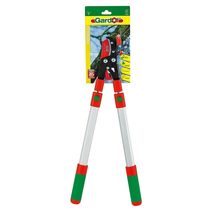 Gardol Premium Telescopische takkenschaar (Aambeeld, Max. takdikte: 37 mm, Telescooparmen)