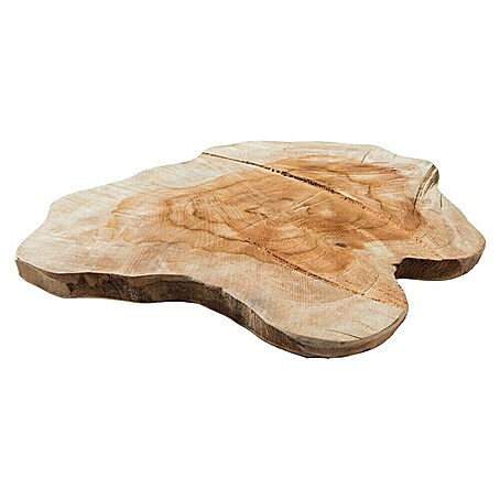 Baumscheibe (Teak, Unbehandelt, Durchmesser: 1 cm - 35 cm)