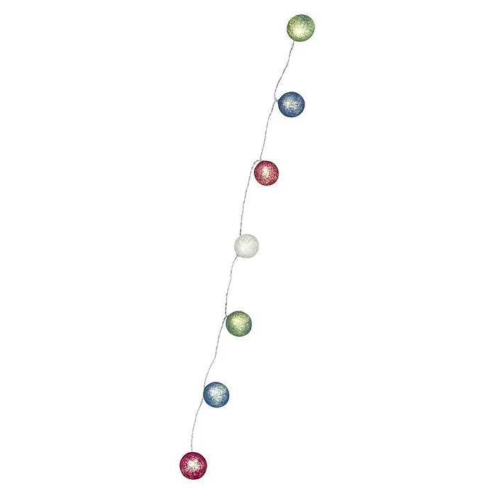 Globo Guirnalda luminosa LED Venuto - Para interior, Longitud del cable: 1,35 m, Multicolor - Una cadena de luces decorativa con orbes coloridos. Añaden un ambiente festivo y acogedor a cualquier habitación.