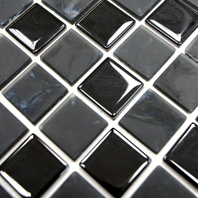 Selbstklebemosaik Quadrat Crystal Mix SAM 4CM2230 x 30 cm, Glas, Schwarz Unknown