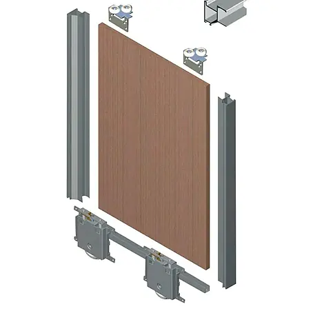 Adinor  Herraje para puerta corredera de armario RT16