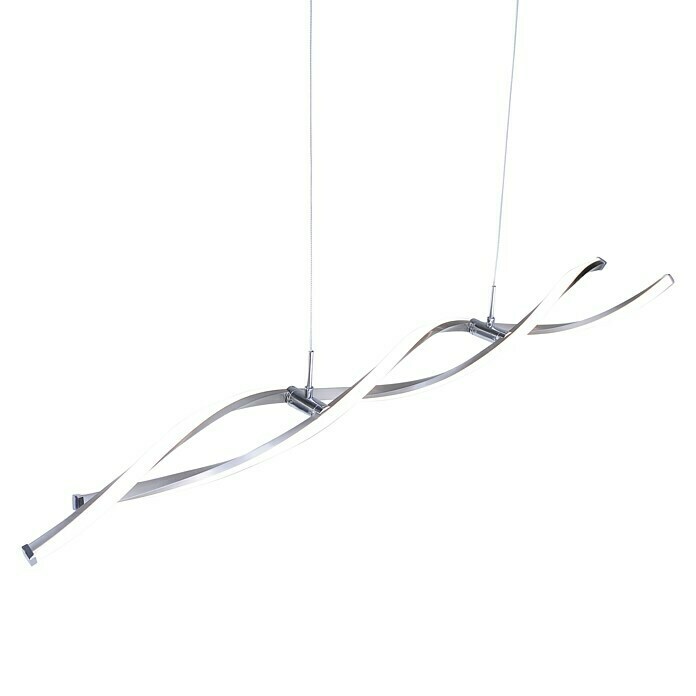 Paul Neuhaus Polina LED-Pendelleuchte (2 x 10,2 W, Höhenverstellbar: 40 - 140 cm, Stahl, Warmweiß)