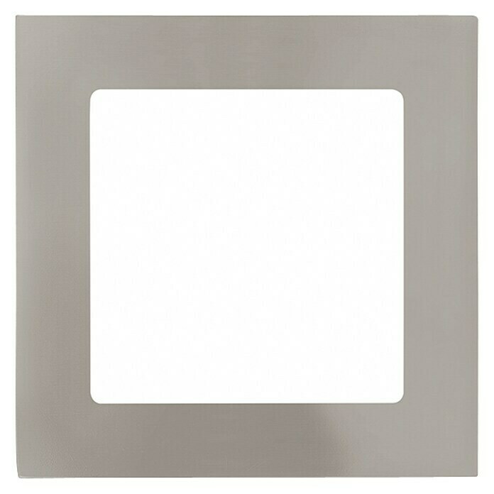 Eglo Downlight LED empotrable Fueva cuadrado (5,5 W, Color de luz: Blanco neutro, L x An x Al: 12 x 12 x 3 cm, Níquel mate)