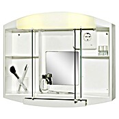 Jokey Spiegelschrank Elda (3-türig, Kunststoff, Mit Beleuchtung)