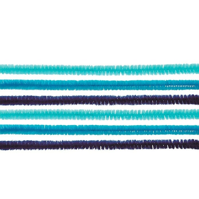 Glorex Biegeplüsch Mix I (Blau, 50 cm, 10 Stk.)