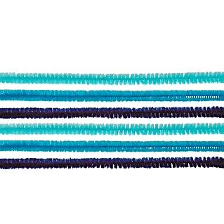 Glorex Biegeplüsch Mix I (50 cm, Kunststoff, Blau, 10 Stk.)