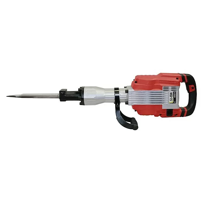 Stayer Martillo perforador HEX30HD - 1.750 W, 45 J - Martillo demoledor rojo y plata con mango negro y cincel afilado.