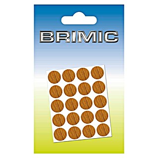 Micel Brimic Tapón embellecedor Roble oscuro (Diámetro: 13 mm, Pegado, 20 ud.)