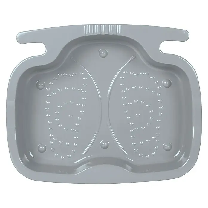 Intex Fußbad - Geeignet für: Intex-Leitern, 56 x 46 x 9 cm - Graue Fußbadewanne mit Noppen zur Fußmassage für eine entspannende Fußpflege und ein angenehmes Wellness-Erlebnis.