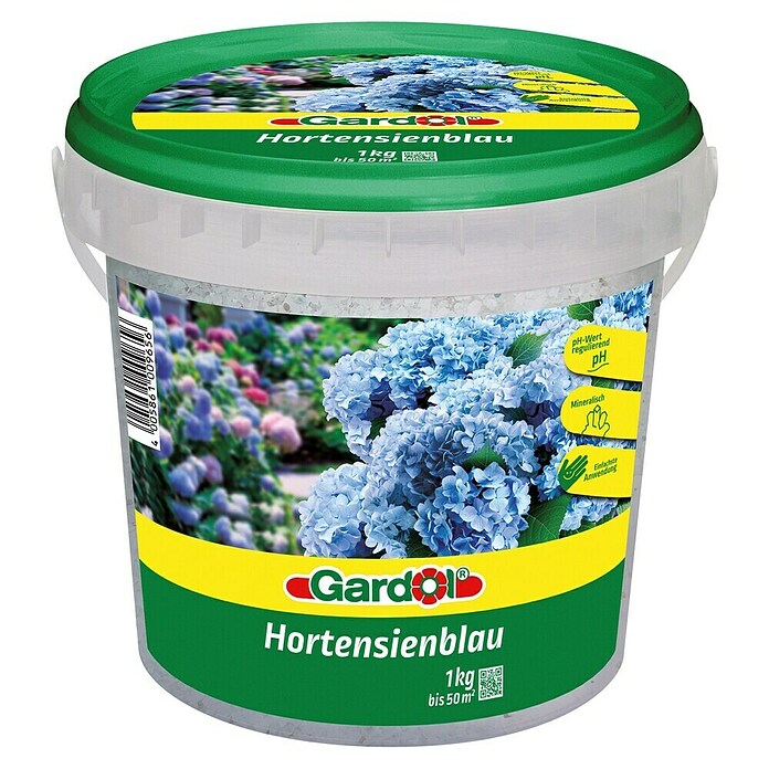 Gardol Hortensienblau (1 kg, Inhalt ausreichend für ca.: 50 m², Wiederverschließbar)