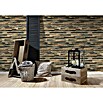 my look Nature Vliestapete (Braun, Holzstapel, 10,05 x 0,53 m)