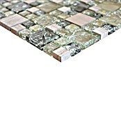 Mosaikfliese Crystal Mix XIC K1452 (30,5 x 30,5 cm, Grau/Grün, Glänzend)