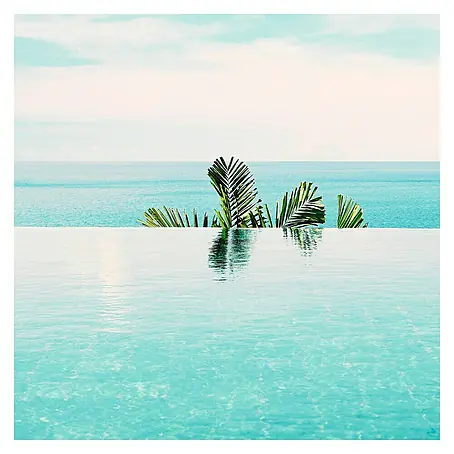 Cuadro de vidrio Infinity pool