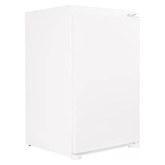 Respekta Einbaukühlschrank KS88.44-10 - Nutzinhalt Gesamt: 112 l, 54,5 x 54 x 87,5 cm, Weiß - Weißer Mini-Kühlschrank mit einer Tür.