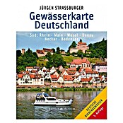 Gewässerkarte Deutschland Süd: Rhein, Main, Mosel, Donau, Neckar, Bodensee