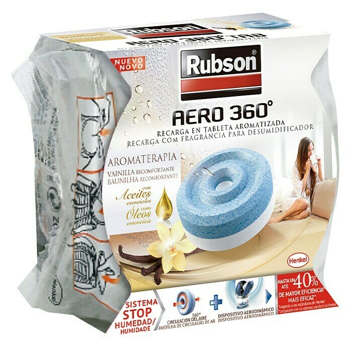Rubson Tableta para el deshumidificador Aero 360º vainilla (450 g)
