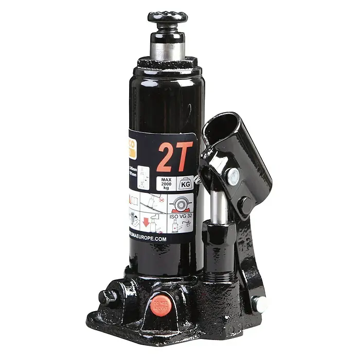 Bahco Hydraulischer Flaschenwagenheber BH4S2 - Hubhöhe: 181 mm - 345 mm - Schwarzer 2T Wagenheber für zuverlässiges Heben von Fahrzeugen. Ideal für Werkstatt oder Garage, mit robuster Konstruktion.