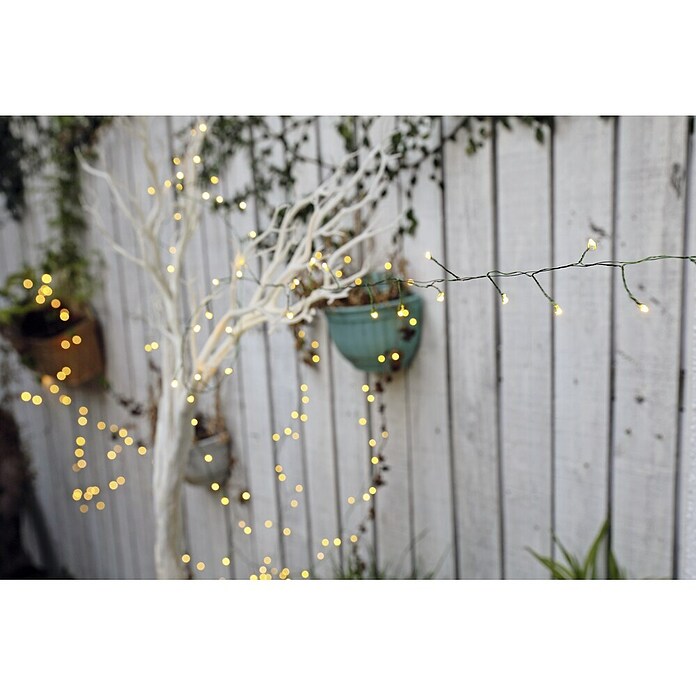 Tween Light Guirnalda luminosa LED (Para exterior, 200 luces, 8 m, Blanco cálido)